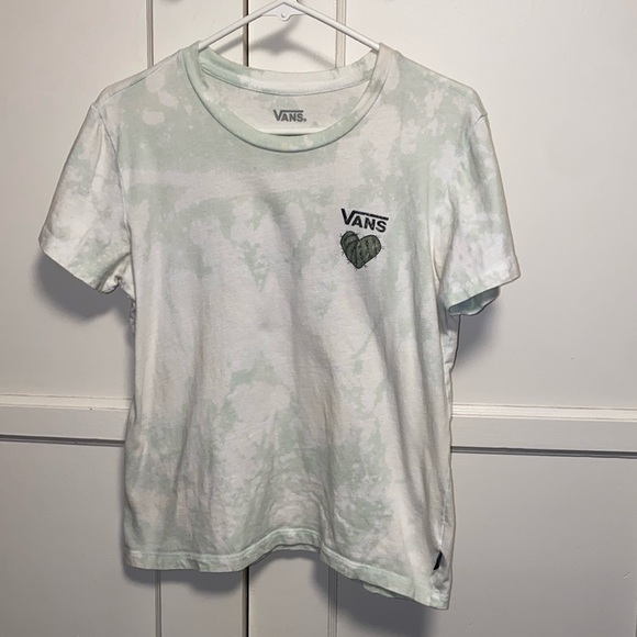 Vans Medium Bleach Dye Stuck On You Crew T-Shirt - Picture 1 of 12